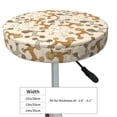 thumbnail image 4 of Lsque Cartoon Poodle Dog Round Bar chair cushion covers Velvet Fabric Premium Comfort Protects from Scratches and Stains for 14-17 Inch Chair- 12 inch, 4 of 7