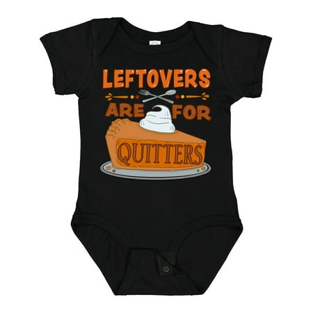

Inktastic Leftovers Are for Quitters with Pumpkin Pie Gift Baby Boy or Baby Girl Bodysuit