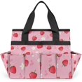 thumbnail image 1 of Strawberry Pine Print Garden Tool Bag with 10 Pockets Easy Access Garden Tote, 1 of 5