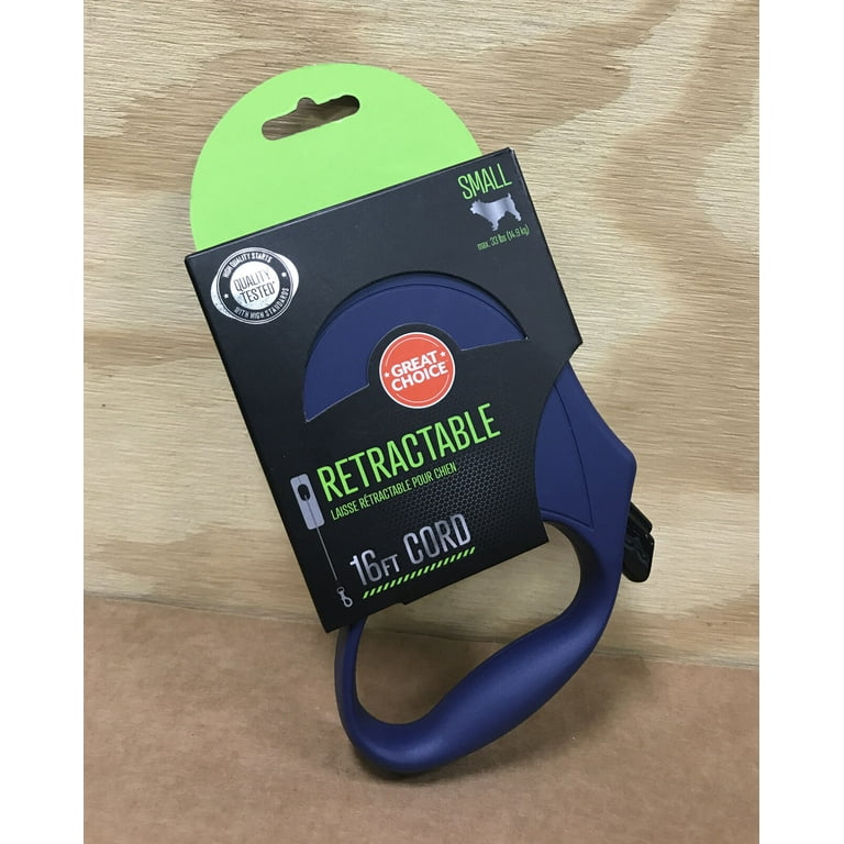 Great Choice Retractable Cord Dog Leash Small Blue Walmart