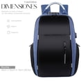 thumbnail image 4 of Mochila ANTIRROBO Shendy Vendy de gran Capacidad con Cargador USB color azul Negro y Gris 46cm X 30cm X 15cm, 4 of 8