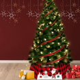 thumbnail image 2 of Christmas Tree Ring, Christmas Tree Collar Foldable Basket Square Base Durable Fabric with Printed Santa, Tree Skirt Stand for Christmas Tree Decorations (Type C), 2 of 7