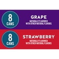thumbnail image 3 of Waterloo Sparkling Water Two-Flavor Pack, 12 Fl Oz Cans, 8 x Grape, 8 x Strawberry - Pack of 16, 3 of 6