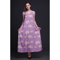 thumbnail image 3 of Bimba Robe Longue Décontractée en Rayonne Florale pour Femmes Bretelles Spaghetti Maxi Robe d'Été-grande, 3 of 4
