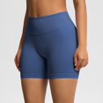 thumbnail image 4 of Women's High Waisted Biker Shorts Stretchy Tummy Control Workout Shorts, 4 of 11