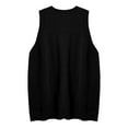 thumbnail image 5 of Black Cozy Pocket Sweater Vest Women Womens Sleeveless Sweater Vest V Neck Loose Knit Casual Flattering Tunic Top, 5 of 6