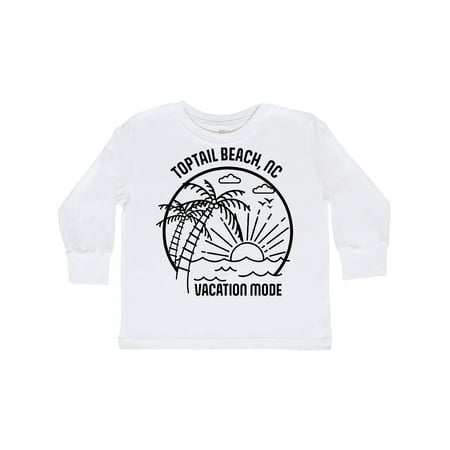 

Inktastic Summer Vacation Mode Toptail Beach North Carolina Gift Toddler Boy or Toddler Girl Long Sleeve T-Shirt