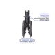thumbnail image 5 of Invacare - 9XT_29154 / T94HAP 9000 XT Silla de ruedas ligera de alto rendimiento, con brazos a la altura del escritorio y reposapiernas elevables T94HAP con almohadillas acolchadas para pantorrillas,, 5 of 5