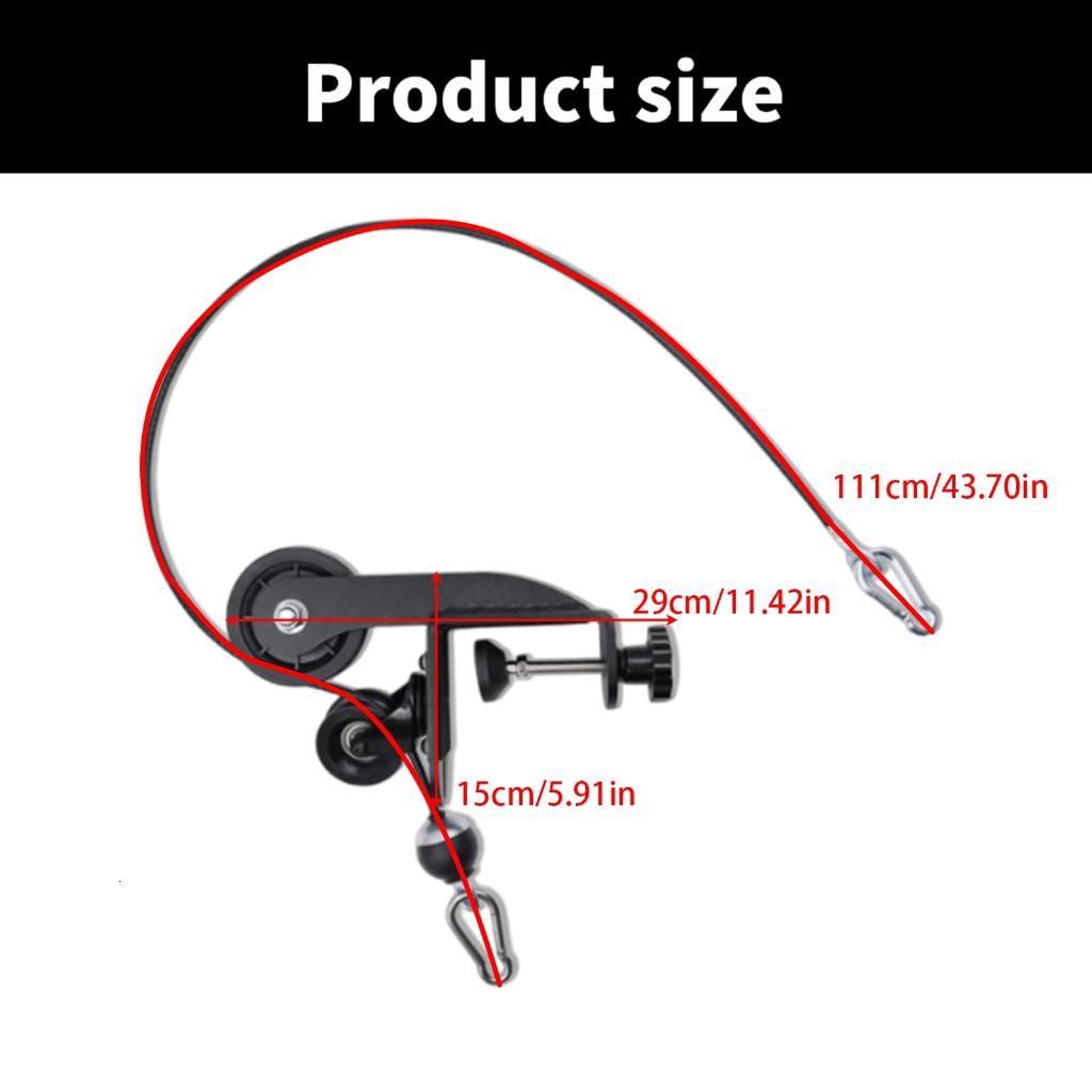 CEORPER Arm Strength Roller Trainer Desk Mounted Forearm Exerciser with Steel Cable Rope