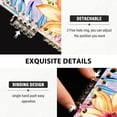thumbnail image 4 of Flowers Unicorn Ring Binder Notebook Journey Note Diary College Ruled Spiral Notebook Study Loose Leaf Paper A5 60 Pages, 4 of 8