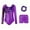 D3/Dark Purple, variant on Afdoent Toddler Girl Clothes Long Sleeve Girls Gymnastics Leotard Printed Ballet Dance Unitard For Training And Performance Comfortable Stretch Fabric 3-4 Years