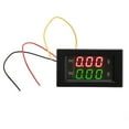 thumbnail image 2 of Current Voltage Meter, Dual Digital Display Green Red LED Ammeter Voltmeter 300V  for Vehicles, 2 of 7