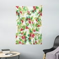 thumbnail image 1 of Rowan Tapestry, Watercolor Style Branches with Rowan Berries Winter Christmas Concept, Wall Hanging for Bedroom Living Room Dorm Decor, 40W X 60L Inches, Scarlet Mustard Green, by Ambesonne, 1 of 2