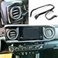 thumbnail image 3 of HIGH FLYING 2016-2023 for Toyota Tacoma Car Accessories Central Console Display Dashboard Panel Cover Trim 2PCS (NOT Fit RHD) (Carbon Fiber Color), 3 of 4