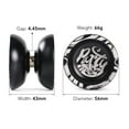 thumbnail image 3 of JOLESHARE Yo-Yo en Alliage d'Aluminium X5 à Double Usage avec Finition Anodisée, Bleu - Inclut Gant, Roulement et 5 Cordes, 3 of 6