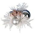 thumbnail image 1 of Vickerman L185106 8 in. White  Rose Gold &amp; Silver Ornament Pick  3 per Bag 16, 1 of 1