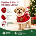 thumbnail image 5 of Santa Riding Christmas Dog Costumes 4 Piece Set, Christmas Dog Clothes for Small Medium Large Dog, Funny 3D Santa Claus Riding Dog Christmas Outfit, 5 of 6