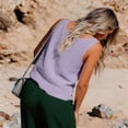 thumbnail image 4 of Casual Layered Ruffled Button Front Tank Top Blouse for Summer Comfort Cleavage Cover Backless Tops for Women plus Size All Bodysuit Women, 4 of 7
