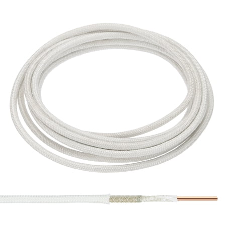 Uxcell 9.8Ft 13AWG Mica Glass Fiber Solid Electric Wire, White