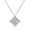 1 Karat White, variant on 925 Sterling Silver Royal Blue Moissanite Necklace