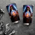 thumbnail image 1 of Vaso de viaje Oasisdream Oasisdream 600 ml con estampado de calaveras, 1 of 6