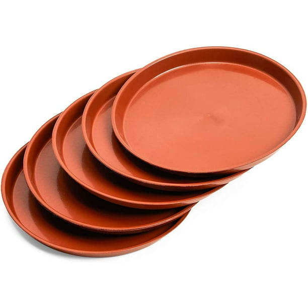 Okuna Outpost Round Plant Saucer Drip Trays (10 Inches, 6