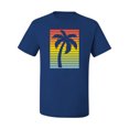 thumbnail image 2 of Tropical Palm Tree Silhouette | Mens Pop Culture Graphic T-Shirt, Royal, Large, 2 of 4