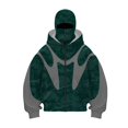 thumbnail image 1 of MHFRRA Sudaderas con Capucha y Cremallera para Hombre Elegante Sudadera con Capucha y Cremallera para Hombre, Ideal para Uso Informal En Primavera, Otoño E Invierno Verde oscuro, 1 of 3