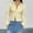 Yellow, variant on YHAJDS Women's Long Sleeve Lapel Top Solid Color Button Down Shirt Spring Summer Office Casual