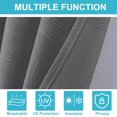thumbnail image 5 of SHANNA Outdoor Patio Curtains Detachable Top Windproof Weatherproof Blackout Curtains for Cabana, Porch, Pergola and Gazebo, Grey, 52x94 in, 2 Panel, 5 of 11