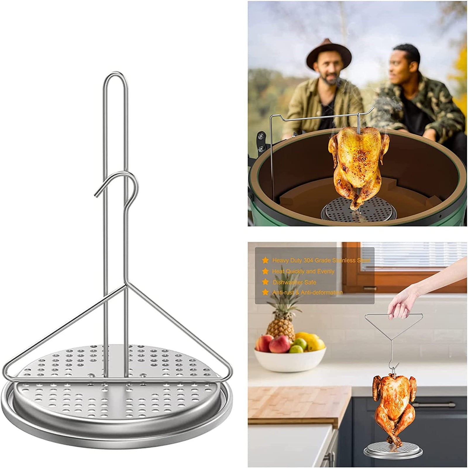 Kitchen Gadgets Aluminum Turkey Chicken Rac Perforated Aluminum Turkey