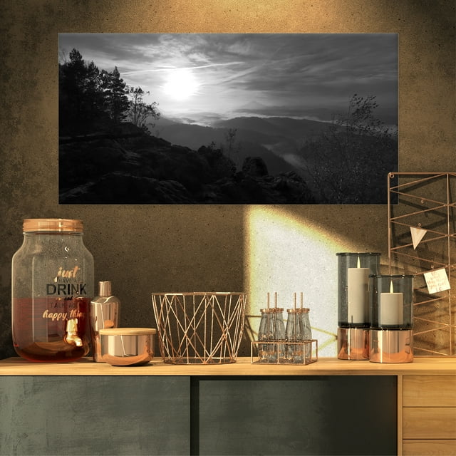 Sandstone Peaks and Hills - Landscape Photo Canvas Art Print
