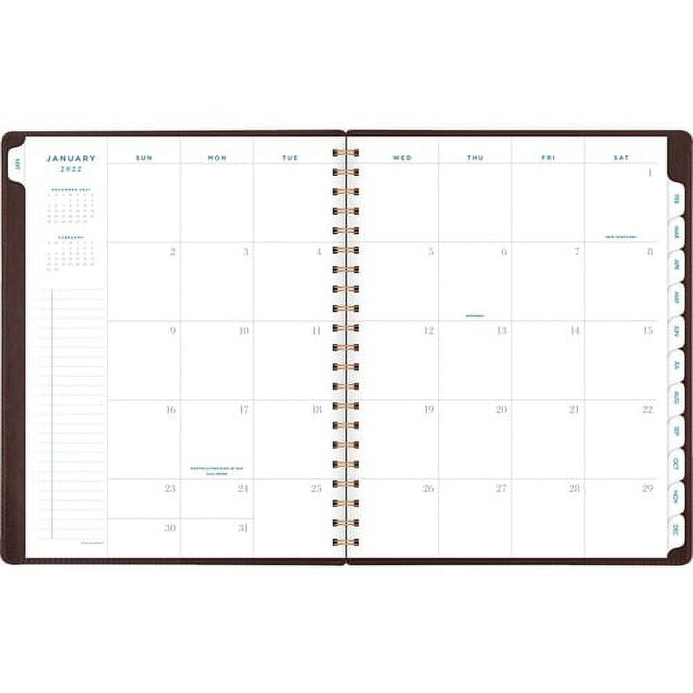 At-A-Glance Signature Collection Weekly/Monthly Planner, Gray Professional - Julian Dates - Daily, Weekly, Monthly - 1.1 Year - January 2022 till January 2023 - 1 Week, 1 Month Double Page Layout - 8