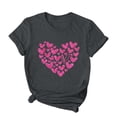 thumbnail image 4 of Hauts d'Été zanvins Tendance pour Femmes, T-Shirt à Col Rond Imprimé à Manches Courtes, Chemise Décontractée Ample, Hauts, 4 of 4