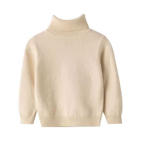 DGHM Boy Tan Sweater Boy Sweatshirts Size 8 Sweater Zip up Hoodie Baby Girl Sweater Toddler Round Neck Knitted Sweatshirt Fall Winter Pullover Tops Turtleneck Sweater Clothes Youth Hoodies for Bo