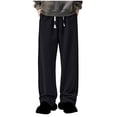 thumbnail image 3 of Styesk Men's Pants Man Solid Color Drawstring Side Lamination Cargo Pants, 3 of 7