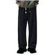thumbnail image 2 of Pantalones cargo de poliéster con laminación lateral y cordón ajustable de color liso para hombre, 2 of 6