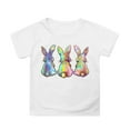 thumbnail image 1 of Xuewenshw Hauts d'Été pour Enfants Manches Pétales Col Rond Décontracté T-Shirts Unis Graphiques pour Tout-Petits, 1 of 4