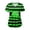 Green, variant on COMVALUE Women's Referee V-Neck Shirt Striped Top Halloween Costume Official Ref Uniform (Green, XL)