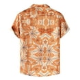 thumbnail image 2 of TIHLMK Mens Tshirts Summer Shirt Printing Casual Men's Short Sleeve Shirt Lapel Top, 2 of 8
