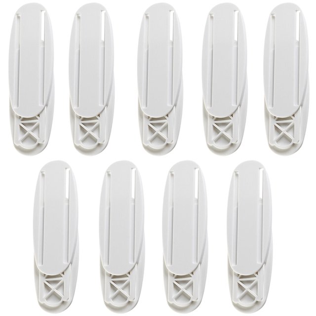 9 Pairs of Punch-free Socket Holder Wall-mounted Cable Patch Panel Stand