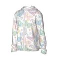 thumbnail image 2 of Pofeuu Colorful Butterfly Print Sun Protection Outdoor Lightweight Full Zip UV Cooling Hoodie Long Sleeve Summer Clothing for Outdoor Hiking-3X-Large, 2 of 5