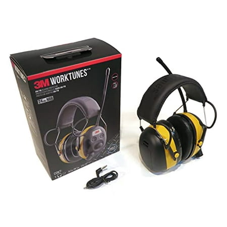 3M Worktunes Digital Am Fm Mp3 Radio Headphones Hearing Protection Ear ...