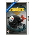 thumbnail image 3 of NFL Pittsburgh Steelers - Helmet 16 Wall Poster, 22.375" x 34", Framed, 3 of 5