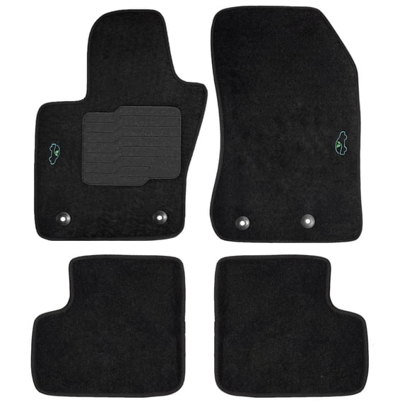Carpet Floor Mats for 2015 to 2023 Jeep Renegade, Front and Rear, Black