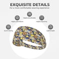 thumbnail image 3 of Sicilian Style Headbands for Women Men, Workout Elastic Sweat Band for Yoga Running Cycling Gym Exercise Non Slip Head Bands for Women's Hair, 3 of 5