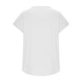 thumbnail image 5 of Mittory Womens Oversized Tshirts V Neck Tee Shirts Half Sleeve Loose Fit T Shirt Cotton Tunic Tops, 5 of 6