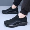 thumbnail image 4 of Pandaie Men's Slip on Loafers Comfortable Walking Dressy Penny Shoes with Arch Support Breathable Mesh Knit Running Tennis Sneakers (Black,7.5), 4 of 6