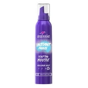 Aussie Instant Freeze Sculpting Mousse, Mousse for Curly Hair, Straight Hair, and Wavy Hair, For unisex  6 oz