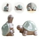 thumbnail image 3 of 2 unids Modelos de tortugas de cerámica de cerámica Mascotas de té decorativas Zen Adornos de tortuga (gris), 3 of 4